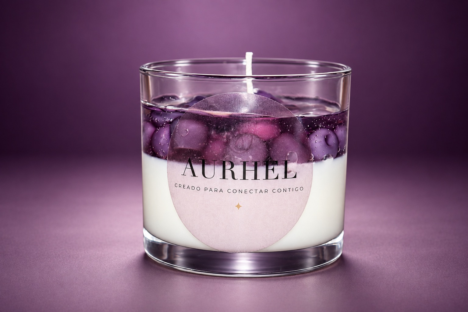 Vela de moras encendida